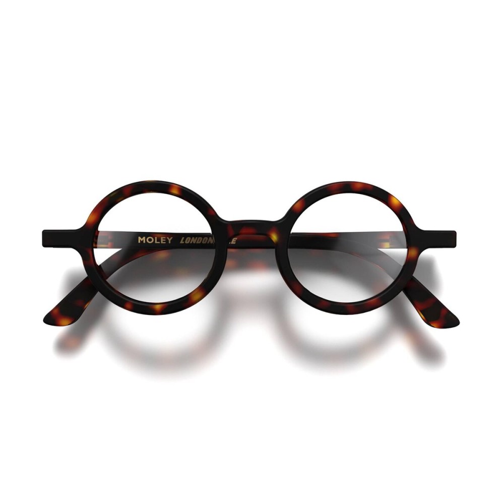 LONDON MOLE Moley reading glasses | Cool round shaped readers | Mens Womens Unisex | Spring hinges