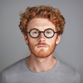 LONDON MOLE Moley reading glasses | Cool round shaped readers | Mens Womens Unisex | Spring hinges