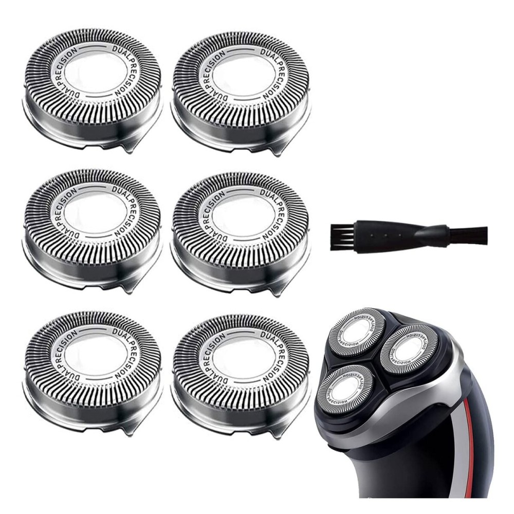 Gleway HQ8 Replacement Heads Compatible with Philips Electric Shavers, HQ8 Replacement Razor Blades Compatible with Norelco Aquatec HQ8 Series Shaving Head Upgraded for PT730 AT880 AT811, 6-Pack