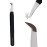 My Lash Tools Fiber Tip Lash Tweezers for Eyelash Extensions Pro Lash Tech Tweezer for Volume Lashes Stainless Steel Mink Lashes Fan Making Mega Volume Boot Lashing Tweezers (Black)