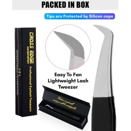 My Lash Tools Fiber Tip Lash Tweezers for Eyelash Extensions Pro Lash Tech Tweezer for Volume Lashes Stainless Steel Mink Lashes Fan Making Mega Volume Boot Lashing Tweezers (Black) My Lash Tools Fiber Tip Lash Tweezers for Eyelash Extensions Pro Lash Tech Tweezer for Volume Lashes Stainless Steel Mink Lashes Fan Making Mega Volume Boot Lashing Tweezers (Black)