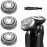 Suleto SH90/72 Replacement Head Compatible with Norelco Shavers Series 9000, SH90 Replacement Blade Part Compatible with Philips Series 9000 Shaver S9721/84, S9311/27, S9721/89, S9311/84, S8950/50