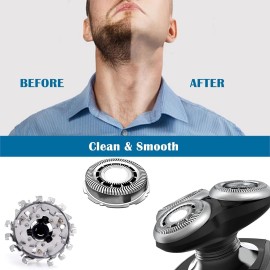 Suleto SH90/72 Replacement Head Compatible with Norelco Shavers Series 9000, SH90 Replacement Blade Part Compatible with Philips Series 9000 Shaver S9721/84, S9311/27, S9721/89, S9311/84, S8950/50