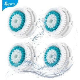 benvesa Deep Pore Replacement Brush Heads - Compatible with Clarisonic Mia 1, Mia 2, Mia Fit, Alpha Fit, Smart Profile Uplift - 4 Pack