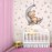DEKOSH Teddy Bear Sleeping on The Moon Nursery Wall Decal with 90 Stars - Cute & Adorable Baby Nursery Decor