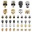 40 Pcs Punk Nail Art Skull Nail Charms 3D Spider Nail Studs w Rhinestones Metal Punk Vintage Alloy Skeleton Nail Sticker Jewelry Nail Design Glitters Cool for Nails Makeup Cellphone Halloween Cosplay