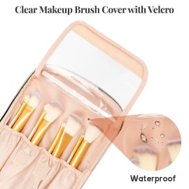 OCHEAL Portable Cosmetic Bag For Women, Large Capacity Travel Makeup Case Organizer, Rhombus Black, Toiletry Bag for Girls Traveling With Handle and Divider