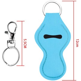 Duufin 20 Pieces Chapstick Holder Keychain Lipstick Holder Lip Balm Holder with 20 Pieces Metal Clip Cords Chapstick Keyring Holder for Chapstick Tracker and Safeguard, 10 Colors Duufin 20 Pieces Chapstick Holder Keychain Lipstick Holder Lip Balm Holder with 20 Pieces Metal Clip Cords Chapstick Keyring Holder for Chapstick Tracker and Safeguard, 10 Colors