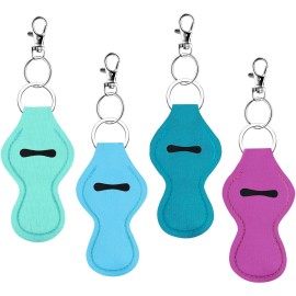 Duufin 20 Pieces Chapstick Holder Keychain Lipstick Holder Lip Balm Holder with 20 Pieces Metal Clip Cords Chapstick Keyring Holder for Chapstick Tracker and Safeguard, 10 Colors Duufin 20 Pieces Chapstick Holder Keychain Lipstick Holder Lip Balm Holder with 20 Pieces Metal Clip Cords Chapstick Keyring Holder for Chapstick Tracker and Safeguard, 10 Colors