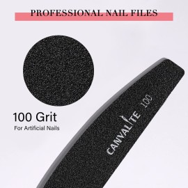 Canvalite 40 PCS Nail File Professional Reusable Peel and Stick Nail Files Replaceable Emery Boards 100 Grit Fingernail Files Manicure Tools for Home and Salon Use Canvalite 40 PCS Nail File Professional Reusable Peel and Stick Nail Files Replaceable Emery Boards 100 Grit Fingernail Files Manicure Tools for Home and Salon Use