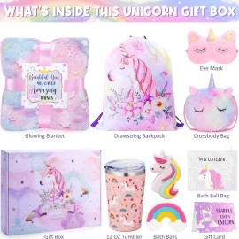 Tiblue Unicorn Gifts for Girls, Girls Toys Age 4-6 6-8, Easter Gift for Kids Tween Girl Gift Trendy Stuff Birthday Gifts for 3 4 5 6 7 8 9 10 Year Old Toddler Teen Unicorn Toys for Girl Daughter Niece