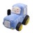 YONLIT Soft Plush Tractor Stuffed Truck Toy Super Cute Car Plushie Throw Pillow Excellent Gifts for Kids or Birthday Party 12 Inches (Blue)