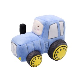 YONLIT Soft Plush Tractor Stuffed Truck Toy Super Cute Car Plushie Throw Pillow Excellent Gifts for Kids or Birthday Party 12 Inches (Blue)
