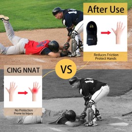 QLAEN Baseball Sliding mitt-Suitable for Left and Right Hands-Protection for Base Running and Softball-Sliding Guard-Youth Sliding Mitt Hand Protection