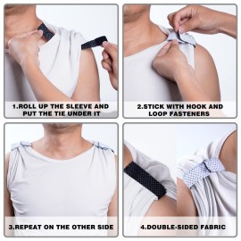 Tugaizi 6 Pairs Jersey Sleeve Bands Soccer Softball Sleeve Ties Sports Sleeve Straps with Hook and Loop Fasteners for Shirts