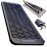 ANGENIL Silicone Heat Resistant Travel Mat Pouch for Titanium Ceramic Flat Iron, Hair Straightener Professional and Curler 2 in 1, Curling Wand, Crimper Hair Iron Tools, Food Grade Silicone, Black