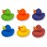 Cool Rubber Ducks (2) Standard Size. (12 Pack) Cute Duck Bath Tub Pool Toys. (Solid Color Rubber Duckies)
