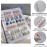 GUXACU Press On Nail Organizer 10 PCS Clear Empty Storage Packaging Display Salon Supplies with Nail Tape