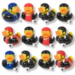 Cool Sport Themed Rubber Ducks (2) (12 Pack) Cute Duckies Bath Tub Pool Toys. (Hockey)