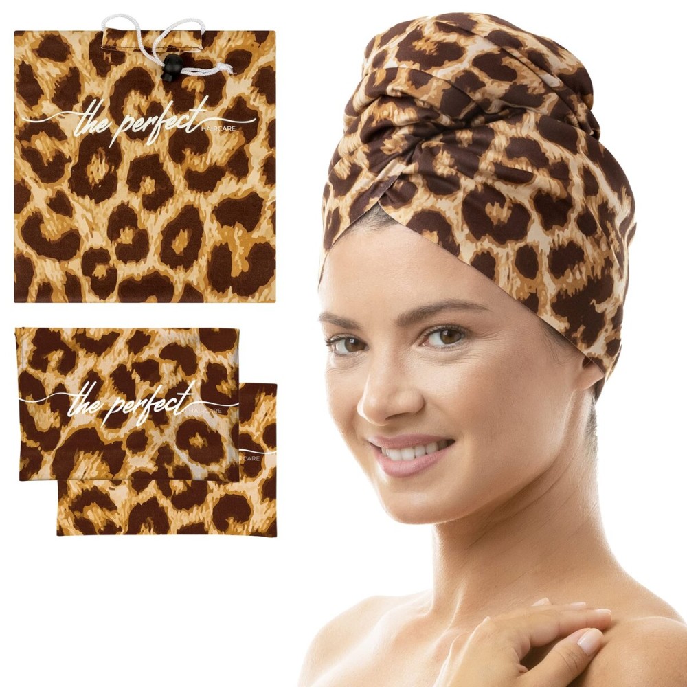 THE PERFECT HAIRCARE Curly Hair Girls Microfiber Plopping Towel Set - Anti-frizz Silky Smooth Hair Drying Wrap for Women - Super Absorbent Large Hair Towel + 2 Scrunching Towels to Micro Plop