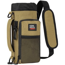 KEMIMOTO Water Bottle Holder Bag, Water Bottle Carrier with Adjustable Shoulder Strap, Water Bottle Pouch Holder for Hiking, Camping, Fishing, Compatible with YETI Stanley SLM 32 oz, 40 oz, 64 oz KEMIMOTO Water Bottle Holder Bag, Water Bottle Carrier with Adjustable Shoulder Strap, Water Bottle Pouch Holder for Hiking, Camping, Fishing, Compatible with YETI Stanley SLM 32 oz, 40 oz, 64 oz