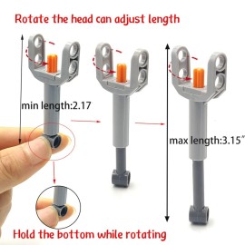 DSPITWOD MOC Technical Wheels Connectors Rack Gear Car Building Brick Accessories Pieces Sets STEM Learning Kits Engineering Toy Gift for Kids 