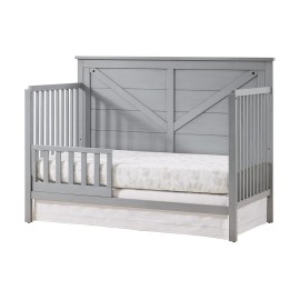 Oxford Baby Montauk Crib to Toddler Bed Guard Rail Conversion Kit, Farmhouse Gray, GreenGuard Gold Certified