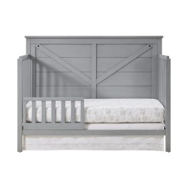 Oxford Baby Montauk Crib to Toddler Bed Guard Rail Conversion Kit, Farmhouse Gray, GreenGuard Gold Certified