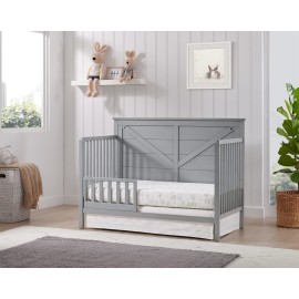 Oxford Baby Montauk Crib to Toddler Bed Guard Rail Conversion Kit, Farmhouse Gray, GreenGuard Gold Certified