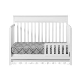 Oxford Baby Castle Hill Crib to Toddler Bed Guard Rail Conversion Kit, White, GreenGuard Gold Certified