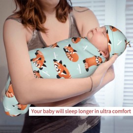 Jarverce Swaddle Blanket for Baby, Soft Sleeping Bag, Swaddling Sack for Newborn Unisex Baby Stuff, Red Panda