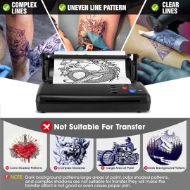GVOTPLOP Tattoo Stencil Transfer Copier Printer with 20pcs Free Stencil Transfer Paper, Thermal Copier Printer Tattoo Kit