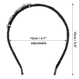 TCOTBE 2 Pack Rhinestone Hair Accessories: Crystal Headbands, Shiny Butterfly Flowers, Vintage Sparkly Beaded Hoops, Pearl Jewelry for Women TCOTBE 2 Pack Rhinestone Hair Accessories: Crystal Headbands, Shiny Butterfly Flowers, Vintage Sparkly Beaded Hoops, Pearl Jewelry for Women