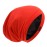 Silk Satin Lined Bonnet Sleep Cap - Adjustable Stay on All Night Hair Wrap Cover Slouchy Beanie for Curly Hair Protection for Women and Men - Red