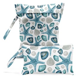 zcyxuuw Wet Bag, Wet Dry Bag, Wet Bag for Swimsuit, Travel, Beach, Pool, Diapers, Dirty Yoga Gym Clothes, Toiletries, Makeup Bag, Waterproof Reusable Cute Beach Bag Bee Flower Decor, 2 Pcs Set.