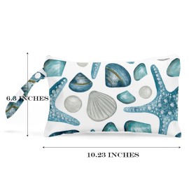 zcyxuuw Wet Bag, Wet Dry Bag, Wet Bag for Swimsuit, Travel, Beach, Pool, Diapers, Dirty Yoga Gym Clothes, Toiletries, Makeup Bag, Waterproof Reusable Cute Beach Bag Bee Flower Decor, 2 Pcs Set.