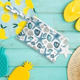 zcyxuuw Wet Bag, Wet Dry Bag, Wet Bag for Swimsuit, Travel, Beach, Pool, Diapers, Dirty Yoga Gym Clothes, Toiletries, Makeup Bag, Waterproof Reusable Cute Beach Bag Bee Flower Decor, 2 Pcs Set.