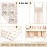 HNHUAMING 4-Piece Crib Bedding Set for Girls, Boho Baby Girl Bedding Set with Crib Skirt, Baby Quilt, Crib Sheet and Diaper Stacker, Flower