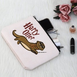 G2TUP Harry Otter Makeup Bag - Sea Otter Animal Lovers Cosmetic Bag Zipper Travel Bag - White G2TUP Harry Otter Makeup Bag - Sea Otter Animal Lovers Cosmetic Bag Zipper Travel Bag - White