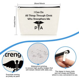 Physician Assistant Makeup Bag - PA Nurse Cosmetic Bag for Medical Student Graduation - Inspirational Christmas Birthday Gift for Future PA Physician Assistant Makeup Bag - PA Nurse Cosmetic Bag for Medical Student Graduation - Inspirational Christmas Birthday Gift for Future PA