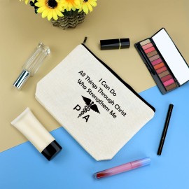 Physician Assistant Makeup Bag - PA Nurse Cosmetic Bag for Medical Student Graduation - Inspirational Christmas Birthday Gift for Future PA Physician Assistant Makeup Bag - PA Nurse Cosmetic Bag for Medical Student Graduation - Inspirational Christmas Birthday Gift for Future PA