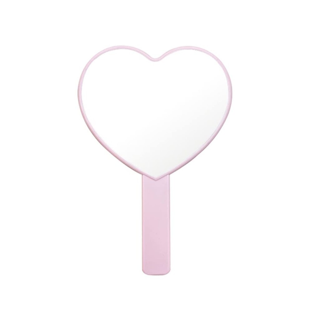lasenersm 1 Piece Travel Handheld Mirror Heart Shaped Cosmetic Hand Mirror Travel Makeup Mirror Hand Held Mirror Plastic Cosmetic Mirror Makeup Hand Mirror with Handle, Pink lasenersm 1 Piece Travel Handheld Mirror Heart Shaped Cosmetic Hand Mirror Travel Makeup Mirror Hand Held Mirror Plastic Cosmetic Mirror Makeup Hand Mirror with Handle, Pink