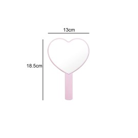 lasenersm 1 Piece Travel Handheld Mirror Heart Shaped Cosmetic Hand Mirror Travel Makeup Mirror Hand Held Mirror Plastic Cosmetic Mirror Makeup Hand Mirror with Handle, Pink lasenersm 1 Piece Travel Handheld Mirror Heart Shaped Cosmetic Hand Mirror Travel Makeup Mirror Hand Held Mirror Plastic Cosmetic Mirror Makeup Hand Mirror with Handle, Pink