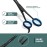 Green Max Hair Scissors, Hair Cutting Barber Scissors, Sharp Blades, Razor Edge, Stainless Steel Salon Hairdressing Sharp Scissors for Men Women -6.5 (Black)