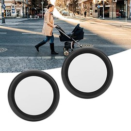 Replacement Stroller Wheels, Front/Rear Stroller Wheels, 360 Degree Rotation, and Wear Resistant for Yoyo Yoya Stroller etc.(A Pair of Rear Wheels)