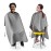 Allegro Combs Hair Cutting Cape Haircut Barber Hair Stylist For Men Hair Cape Kids One-Size-Fits-All 46 X 60 In. 1 Pc. (Gray)