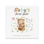 Complete 100 Pages First 5 Years Baby Memory Book and Baby Milestone Book, Easy to Fill Baby Journal From Pregnancy to 5 Years, Hardcover Baby Album and Memory Book, 9.3 x 9.3