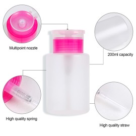 400 pieces nail cotton pads,1 pull-down pump dispenser bottle, super absorbent soft non-woven eyelash glue wipes, nail polish dehumidifier for eyelash extension products and nail oil bottle (pink)