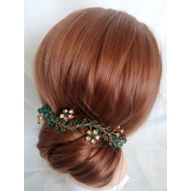 Brihasory Green Bridal Headband Wedding Hair Accessories for Brides Handmade Costume Party Prom Hair Accessories Hair Vine Tiaras for Women and Girls Bridesmaid Gifts Brihasory Green Bridal Headband Wedding Hair Accessories for Brides Handmade Costume Party Prom Hair Accessories Hair Vine Tiaras for Women and Girls Bridesmaid Gifts