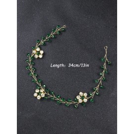 Brihasory Green Bridal Headband Wedding Hair Accessories for Brides Handmade Costume Party Prom Hair Accessories Hair Vine Tiaras for Women and Girls Bridesmaid Gifts Brihasory Green Bridal Headband Wedding Hair Accessories for Brides Handmade Costume Party Prom Hair Accessories Hair Vine Tiaras for Women and Girls Bridesmaid Gifts